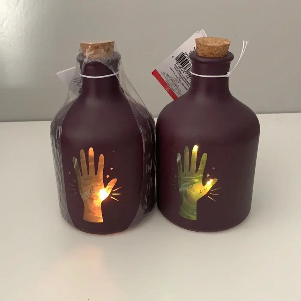 Brand New Halloween Target Glass Decorative Bottles